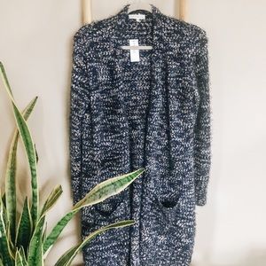 Navy blue sweater cardigan